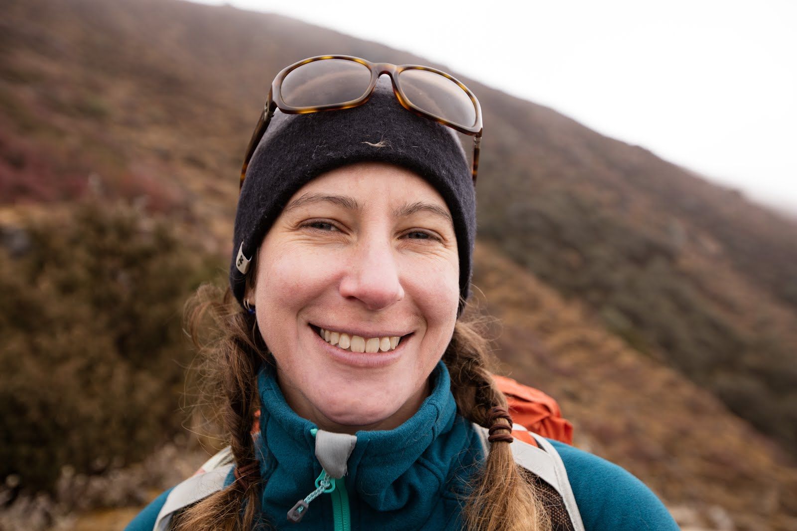 Lara from Bainbridge, Washington. Fellow trekker and trooper who did the trek with a solid head-cold.